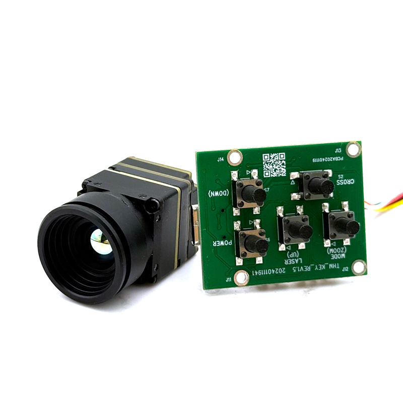 Drone Camera Thermal - โมดูลกล้องถ่ายภาพความร้อนแบบอนาล็อก CVBS ความละเอียดสูง 256*192 384*288 640*512