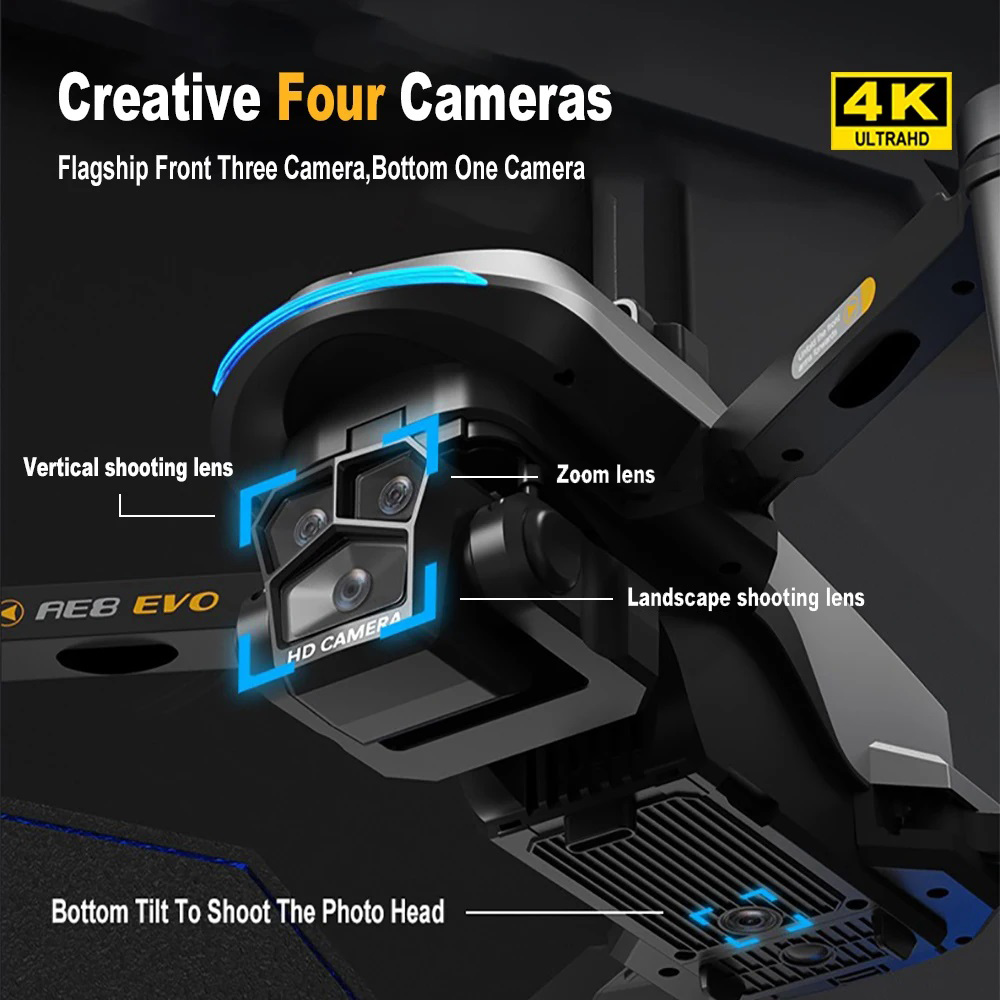 โดรน AE8 EVO 4K ระดับมืออาชีพ  - Drone Camera Professional บทวิจารณ์และราคา
